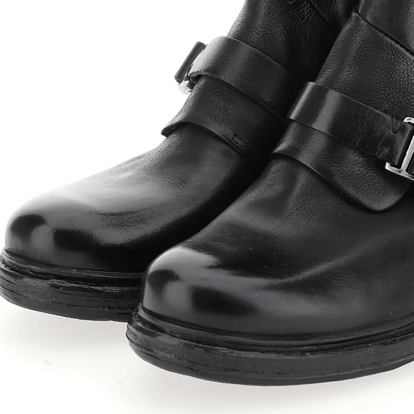 A.S.98 Italian Leather Booties black/Nero size 37 NIB - Picture 6 of 16